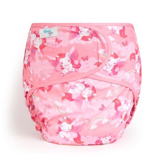 Lil Bella diaper wrap, front-view.