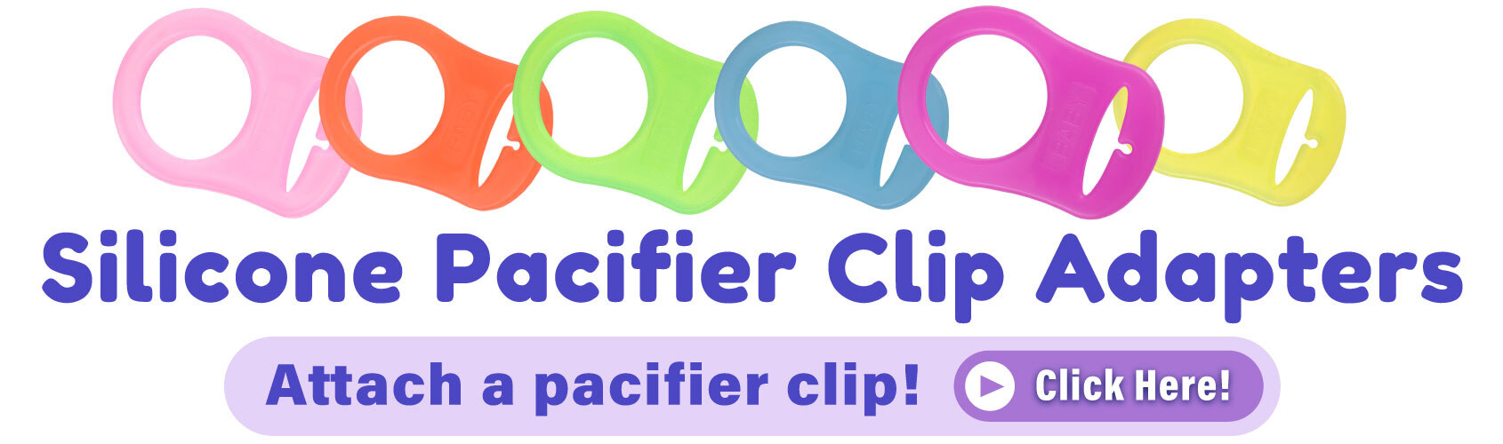 Attach a pacifier clip with our hands silicone pacifier clip adapter for your Hypnos Sleep Aid.