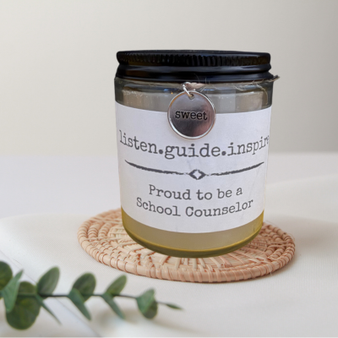 Proud to be a School Counselor Candle