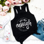 You are Enough Mental Health Awareness Woman's Gathered Racerback Tank