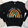 Listen, Empathize, Inspire, Uplift Rainbow Unisex Sweatshirt
