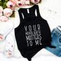 Your Mental Health Matters To Me Woman's Gathered Racerback Tank