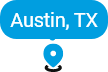 Map pin for Austin, Texas