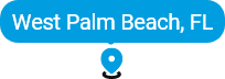 Map pin for West Palm Beach, Florida
