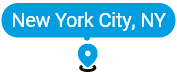 Map pin for New York City, New York