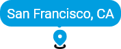 Map pin for San Francisco, California