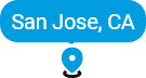 Map pin for San Jose, California