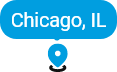 Map pin for Chicago, Illinois