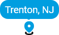 Map pin for Trenton, New Jersey