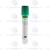 Vacuum Blood Collection Tube Gel + (Heparin Lithium Tube), 13 x 75mm, 3ml, Green Top