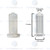 Blood Collection Tube Holder, Needle Holders, Universal Fit, Clear, Non-Stackable, Vacutainer
