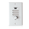 Atlas WPD-MIX42RT Wall Plate Input Select Switch, Volume Control 10k Pot with System Indicator