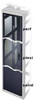 Middle Atlantic FD-24 SOLID FRONT DOOR, FITS 24 SPACE DWR, MRK AND WRK SERIES RACKS, BLACK FINISH