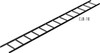 Middle Atlantic CLB-10-W24 CABLE LADDER, 10ftX24in, BLK, 1