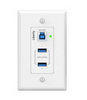 Liberty Cable INT-USB3-HWP Intelix Series USB3.2 Gen 1 Extender Host Wall Plate