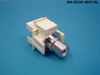 Liberty Cable ISK-RCAF-WHT-AL Keystone compatible RCA connector pass through inserts