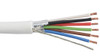 Liberty Cable 22-6C-PSH-WHT-500 White Commercial grade general purpose 22 AWG 6 conductor plenum shielded cable