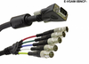 Liberty Cable E-VGAM-5BNCF-12 12 ft Premium Molded VGA male to 5 BNC female cable