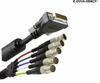 Liberty Cable E-DVI/A-5BNCF-6 6 ft Premium Molded DVI Analog to 5 BNC female cable