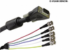 Liberty Cable E-VGAM-5BNCM-1 1 ft Premium Molded VGA male to 5 BNC male cable