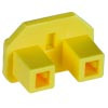NTI cvr-iecc14-100 3-Prong IEC C14 Power Connector Cover, Yellow, 100-Pack
