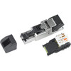 NTI 6a-plg-sh-bfa CAT6a Shielded Field Assembly RJ45 Connector, TIA/EIA 568B