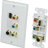 NTI wp-hdmi-cmps-w HDMI, Component Video, S-Video Wall Plate