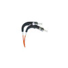 NTI fiber-ra-d-stst-62-10m ST-ST Duplex Multimode Right Angle Fiber Optic Cable, 62.5-Micron, 10 meters