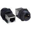 NTI rj45-5ewtp-cs28l-jck-shld Waterproof Case Side CAT5e RJ45 Connector, with Shielded Jack 13/16 in - 28 UN threading