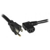 NTI pwr-crd18-sla-515pc13-10 NEMA 5-15P Straight to IEC 320 C13 Left Angled Power Cord, 18 AWG, 10 feet