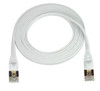NTI cat7-sf-14-white CAT7 Super Flat Stranded Shielded Cable, White, 14 feet
