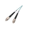 NTI fiber-d-lclc-50g-2m 10 Gigabit Duplex LC Multimode Fiber Optic Cable, 50-Micron, 2 meters