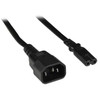 NTI pwr-crd18-c14c7-6 IEC 320 C14 to IEC 320 C7 Power Cord, 18 AWG, 6 feet