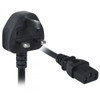 NTI pwr-crd17-bs1363c13-6 UK BS1363 to IEC 320 C13 British Power Cord, 17 AWG, 6 feet
