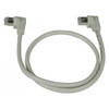 NTI cat6-lav2-2-gray-shld CAT6 Left Angle to Left Angle Shielded Patch Cords, 26AWG
