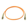 NTI fiber-s-stst-50-4m Simplex ST Multimode Fiber Optic Cable, 50-Micron, 4 meters