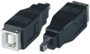 NTI usbbf-usbm8-f USB 2.0 Type B Female to Mini 8-pin Male Gender Changer for Fuji Camera