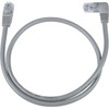 NTI cat5e-las-9-gray CAT5e Left Angle to Straight Cable, Gray, 9 feet