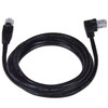 NTI cat5e-rasv2-9-blue CAT5e Right Angle to Straight Patch Cords, 60?C, 9ft, Blue
