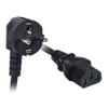 NTI pwr-crd17-das-cee77c13-6 Schuko CEE 7/7 Down Angled to IEC 320 C13 Straight European Power Cord, 17 AWG, 6 feet