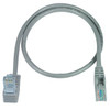 NTI cat5e-uas-7-gray CAT5e Up Angle to Straight Cable, Gray, 7 feet