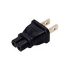 NTI pwr-115pc7 NEMA 1-15P Male to IEC 320 C7 Female Power Plug Adapter
