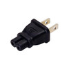 NTI pwr-115pc7 NEMA 1-15P Male to IEC 320 C7 Female Power Plug Adapter
