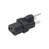 NTI pwr-515pc13 NEMA 5-15P Male to IEC 320 C5 Female Power Plug Adapter