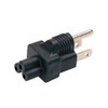 NTI pwr-515pc5 NEMA 5-15P Male to IEC 320 C13 Female Power Plug Adapter