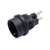 NTI pwr-515pcee77 NEMA 5-15P Male to Schuko CEE 7/7 Female Power Plug Adapter