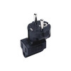 NTI pwr-cee77c13-d Schuko CEE 7/7 Male to IEC 320 C13 Female Power Plug Adapter, Down Angled