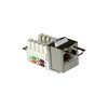 NTI jck-6-vl-white-shld CAT6 Shielded Vertical Keystone Jack with Lock