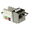 NTI jck-6-vl-white-shld CAT6 Shielded Vertical Keystone Jack with Lock