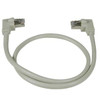 NTI cat6-rlav2-2-gray-shld CAT6 Right Angle to Left Angle Shielded Patch Cords, 60?C, 2ft